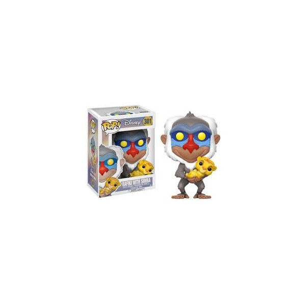 Funko pop el rey leon rafiki con simba