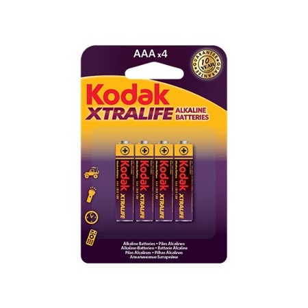 Blister pilas kodak alcalina xtralife aaa lr3 1.5v -  blister 4 pilas