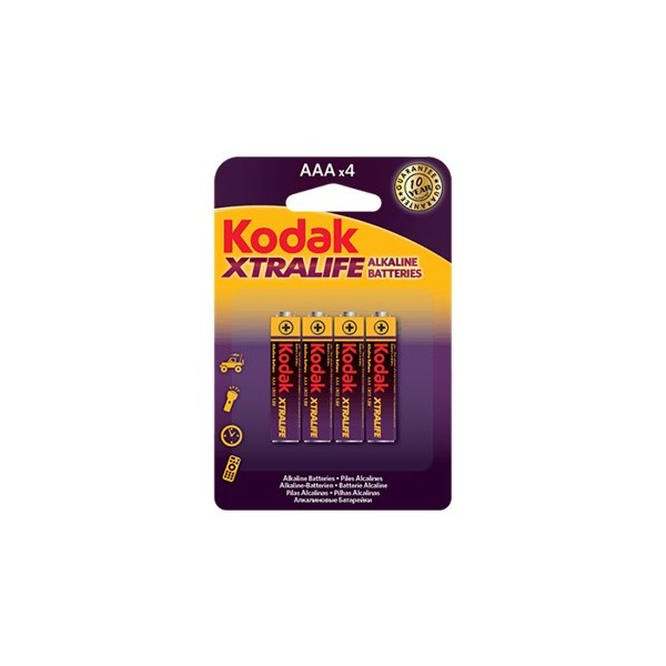 Blister pilas kodak alcalina xtralife aaa lr3 1.5v -  blister 4 pilas