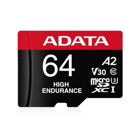 Tarjeta memoria micro sd adata high endurance 64gb cl10