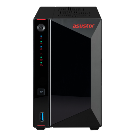 Servidor nas asustor as5402 2 bay nas 4gb ram 2.5g 2 xsata3 6gb s 3.5 2.5 hdd ssd