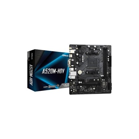 Placa base asrock am4 a520m - hdv m - atx 90 - mxbe50 - a0uayz