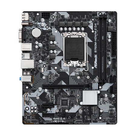 Placa base asrock 1700 b760m - hdv - m.2 d4