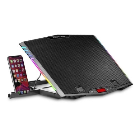 Soporte Refrigerante Mars Gaming MNBC5 para Portátiles hasta 17.3″/ Iluminación LED