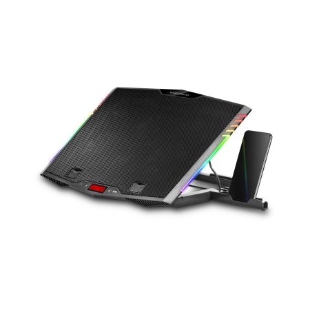 Soporte Refrigerante Mars Gaming MNBC5 para Portátiles hasta 17.3″/ Iluminación LED