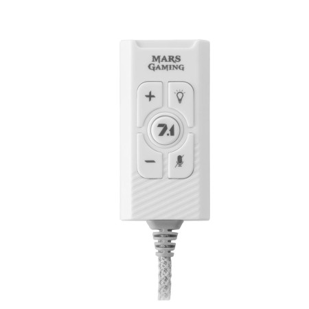 Tarjeta de sonido usb mars gaming msc2 blanca