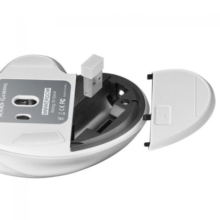 Ratón Inalámbrico Mars Gaming MMWERGO/ Hasta 3200 DPI/ Blanco