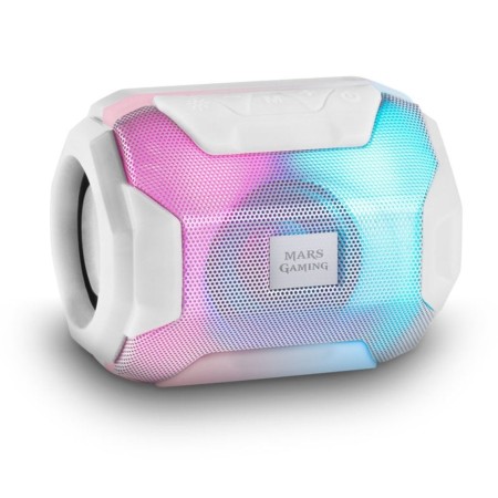 Altavoz con Bluetooth Mars Gaming MSBAXW/ 10W/ 1.0/ Blanco