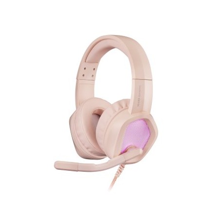 Auriculares mars gaming mh320 rosa jack 3.5mm + usb con microfono compatible con windows - ps4 - ps5 - xbox one - xbox series x 