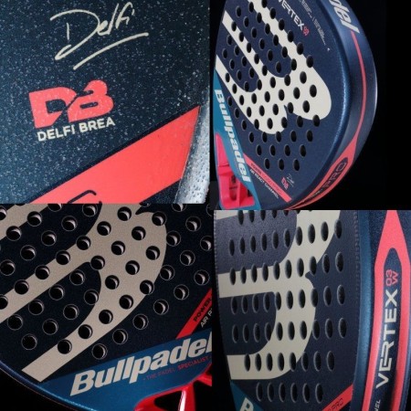 Pala de Pádel Bullpadel Delfi Brea Vertex 03 Pro Woman 2023/ Azul