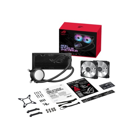 Kit refrigeracion liquida asus rog ryuo iii 240argb all in one 2 ventiladores 120mm gaming