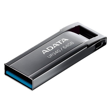ADATA Lapiz USB UR340 64GB USB 3.2 Metal Black