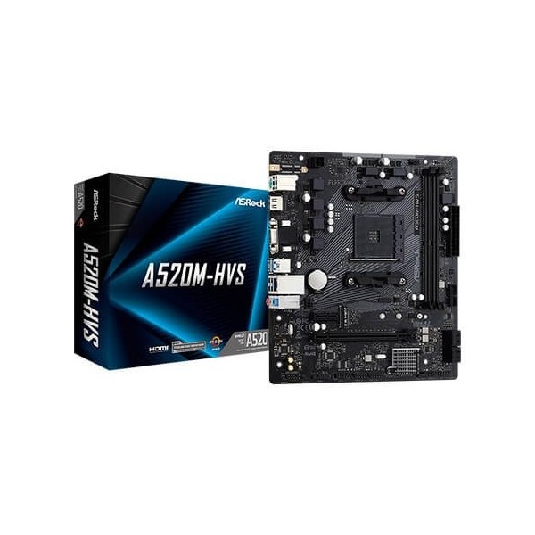 Placa base asrock am4 a520m - hvs m - atx 90 - mxbe60 - a0uayz