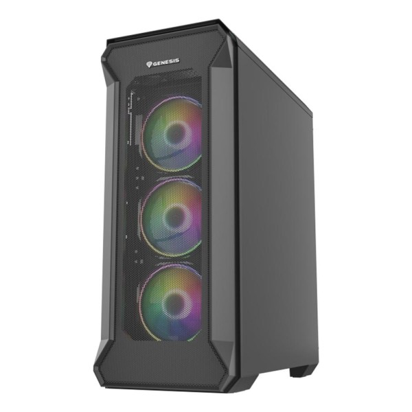 Caja ordenador gaming genesis irid 505 v2 argb atx cristal templado negra