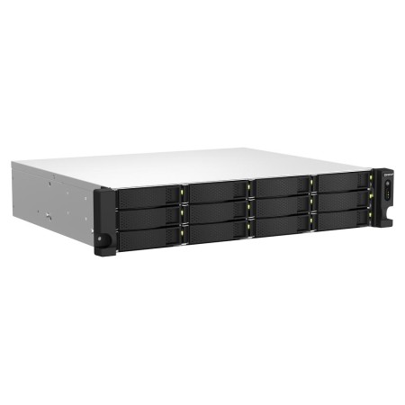 Servidor nas qnap ts - 1264u - rp - 8g 12 bahias 2u rack 8gb gigabit ethernet