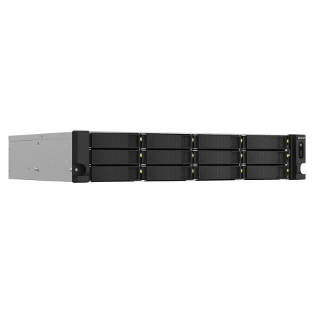 Servidor nas qnap ts - 1264u - rp - 8g 12 bahias 2u rack 8gb gigabit ethernet