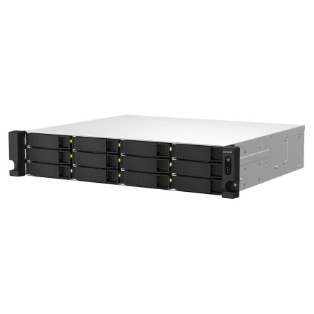 Servidor nas qnap ts - 1264u - rp - 8g 12 bahias 2u rack 8gb gigabit ethernet