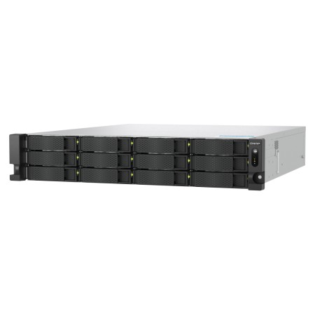 Servidor nas qnap ts - h1277axu - rp - r7 - 32g 12 bahias 2u rack 32gb gigabit ethernet