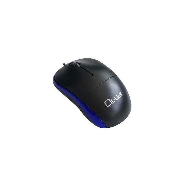 Raton optico usb l - link negro - azul