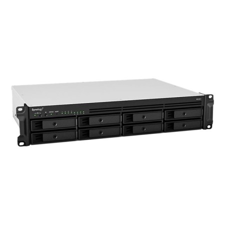 NAS Synology RackStation RS1221+ / 8 Bahías 3.5″-2.5″/ 4GB DDR4/ Formato Rack