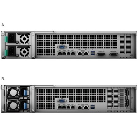 NAS Synology RackStation RS3621XS+/ 12 Bahía 3.5″- 2.5″/ 8GB DDR4/ Formato Rack