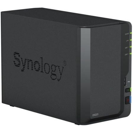NAS Synology Diskstation DS223/ 2 Bahías 3.5″- 2.5″/ 2GB DDR4/ Formato Torre