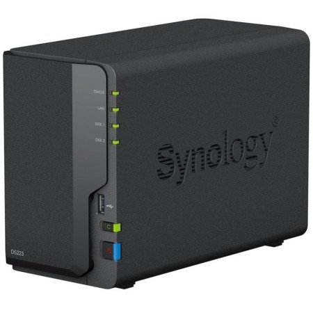 NAS Synology Diskstation DS223/ 2 Bahías 3.5″- 2.5″/ 2GB DDR4/ Formato Torre