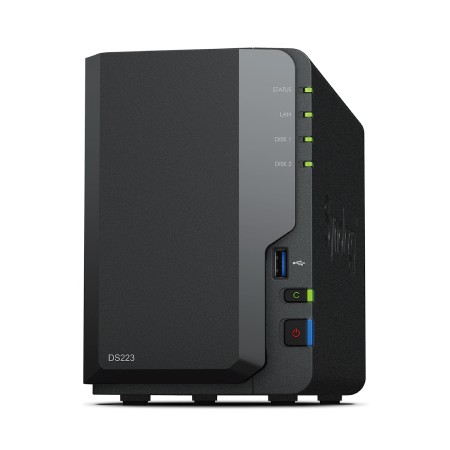 NAS Synology Diskstation DS223/ 2 Bahías 3.5″- 2.5″/ 2GB DDR4/ Formato Torre