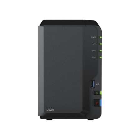 NAS Synology Diskstation DS223/ 2 Bahías 3.5″- 2.5″/ 2GB DDR4/ Formato Torre