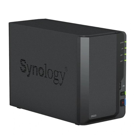 NAS Synology Diskstation DS223/ 2 Bahías 3.5″- 2.5″/ 2GB DDR4/ Formato Torre