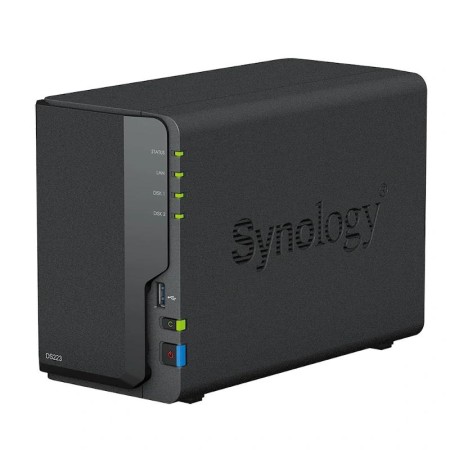 NAS Synology Diskstation DS223/ 2 Bahías 3.5″- 2.5″/ 2GB DDR4/ Formato Torre