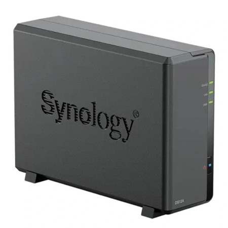 NAS Synology Diskstation DS124/ 1 Bahía 3.5″- 2.5″/ 1GB DDR4/ Formato Torre