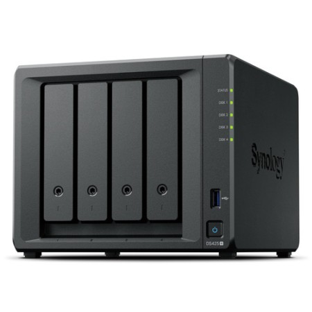 NAS Synology Diskstation DS425+/ 4 Bahías 3.5″- 2.5″/ 2GB DDR4/ Formato Torre