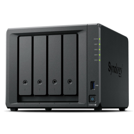 NAS Synology Diskstation DS925+/ 4 Bahías 3.5″- 2.5″/ 4GB DDR4/ Formato Torre