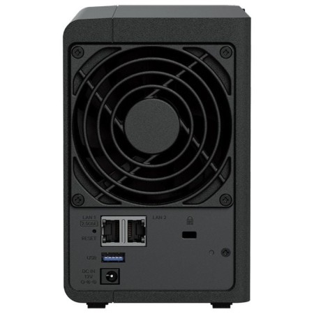 NAS Synology Diskstation DS225+/ 2 Bahías 3.5″- 2.5″/ 2GB DDR4/ Formato Torre