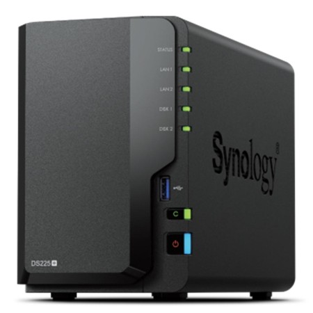 NAS Synology Diskstation DS225+/ 2 Bahías 3.5″- 2.5″/ 2GB DDR4/ Formato Torre