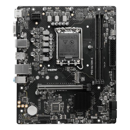 MSI Placa Base PRO H610M-E DDR5 mATX 1700