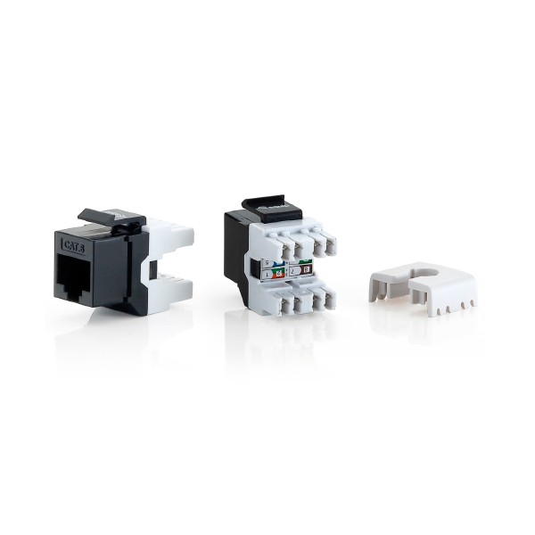 Kit 8 uds equip conector hembra rj45 utp cat6 panel keystone