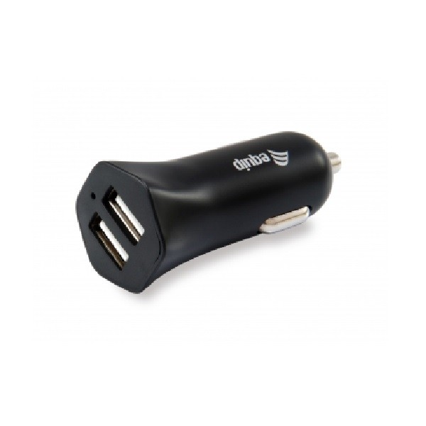 Cargador equip life 5v 2xusb  para coche 12 - 24v 2.4a 12w