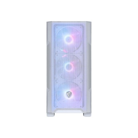 Caja ordenador gaming msi mag forge m100r m - atx argb cristal templado blanco