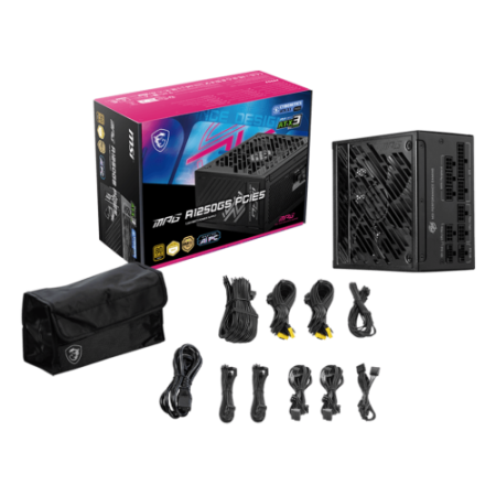 Fuente alimentacion msi mpg a1250gs pcie5 gaming atx 1250w