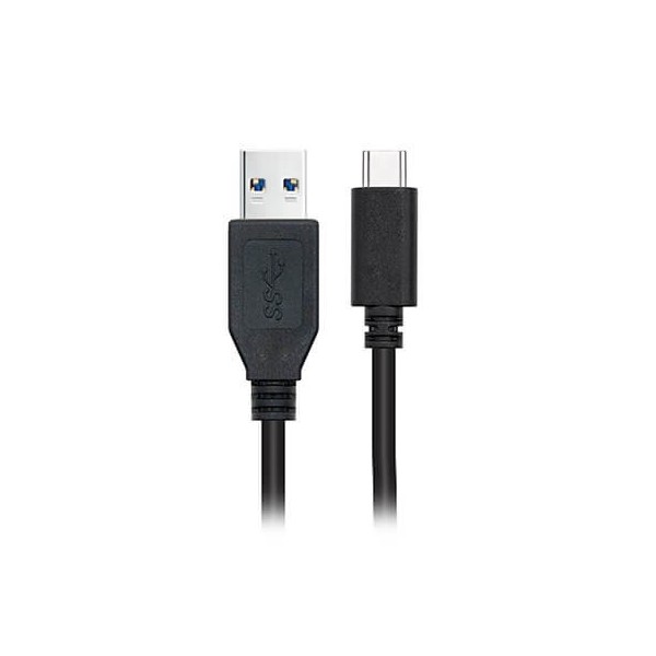 Cable nanocable usb 3.1 gen2 10gbps 3a tipo usb - c - m - a - m negro 0.5 m