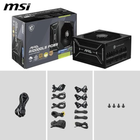 Fuente alimentacion msi mag a1000gls pcie5 gaming atx 1000w