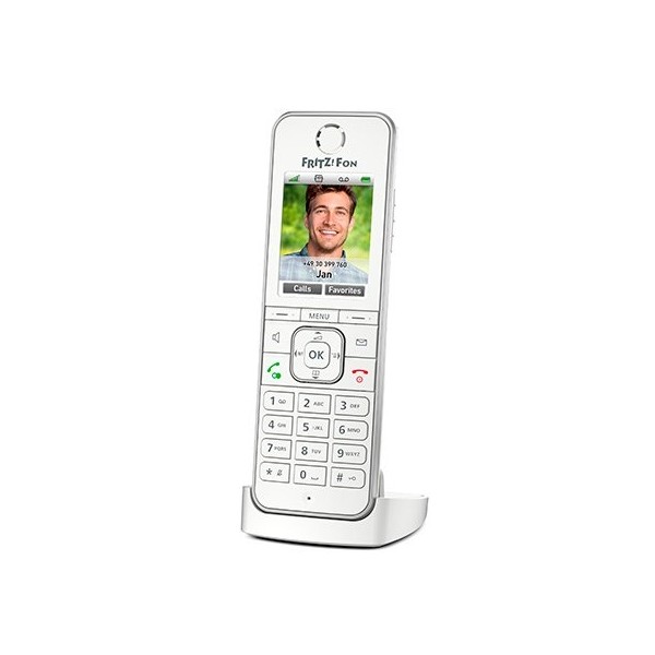 Telefono inalambrico dect digital fritz! c6 blanco -  pantalla color - manos libres