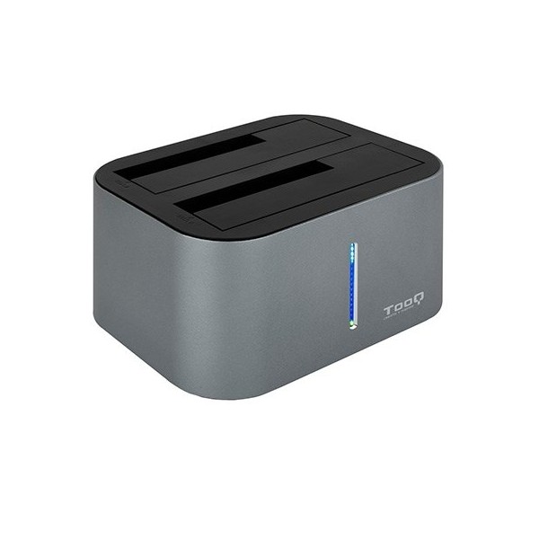Docking station tooq hdd - sdd 2.5 pulgadas - 3.5 pulgadas sata clona discos sin pc - doble bahia - usb 3.0 - 3.1