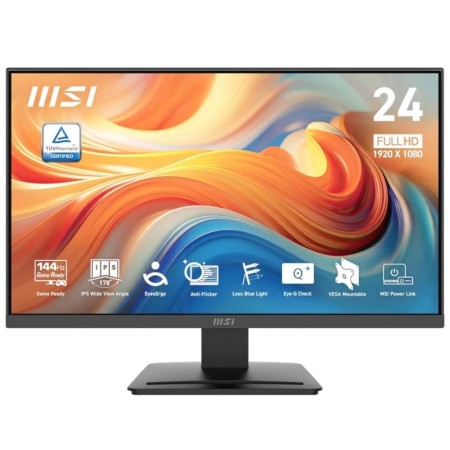 Monitor led 24.5 pulgadas msi mp251 e14l ips - fhd - dp - hdmi - vga - 144hz - 1ms - vesa 100x100