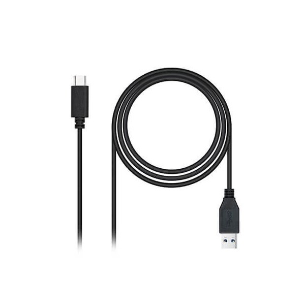 Cable usb(a) 3.1 a usb(c) 3.1 nanocable 1.5m negro -  macho a macho