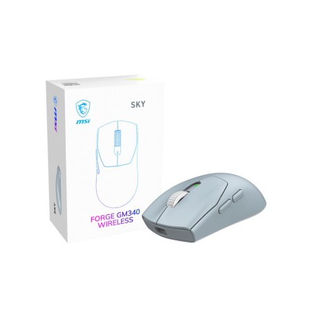 Raton inalambrico gaming msi forge gm340w azul