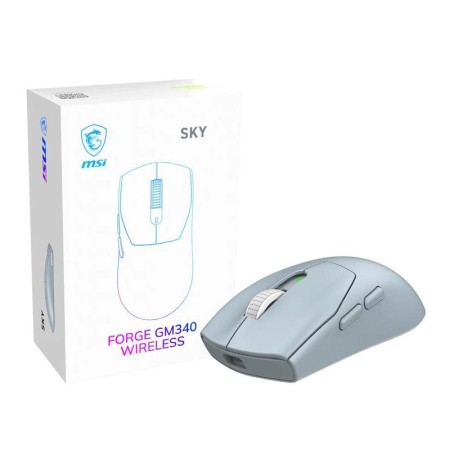 Raton inalambrico gaming msi forge gm340w azul