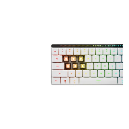 Teclado gaming asus rog falchion rx low profile inalambrico rgb blanco